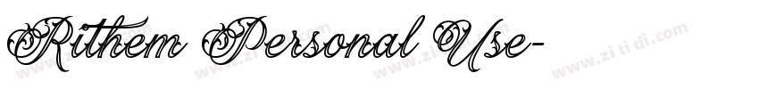 Rithem Personal Use字体转换
